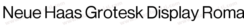 Neue Haas Grotesk Display Roman字体转换